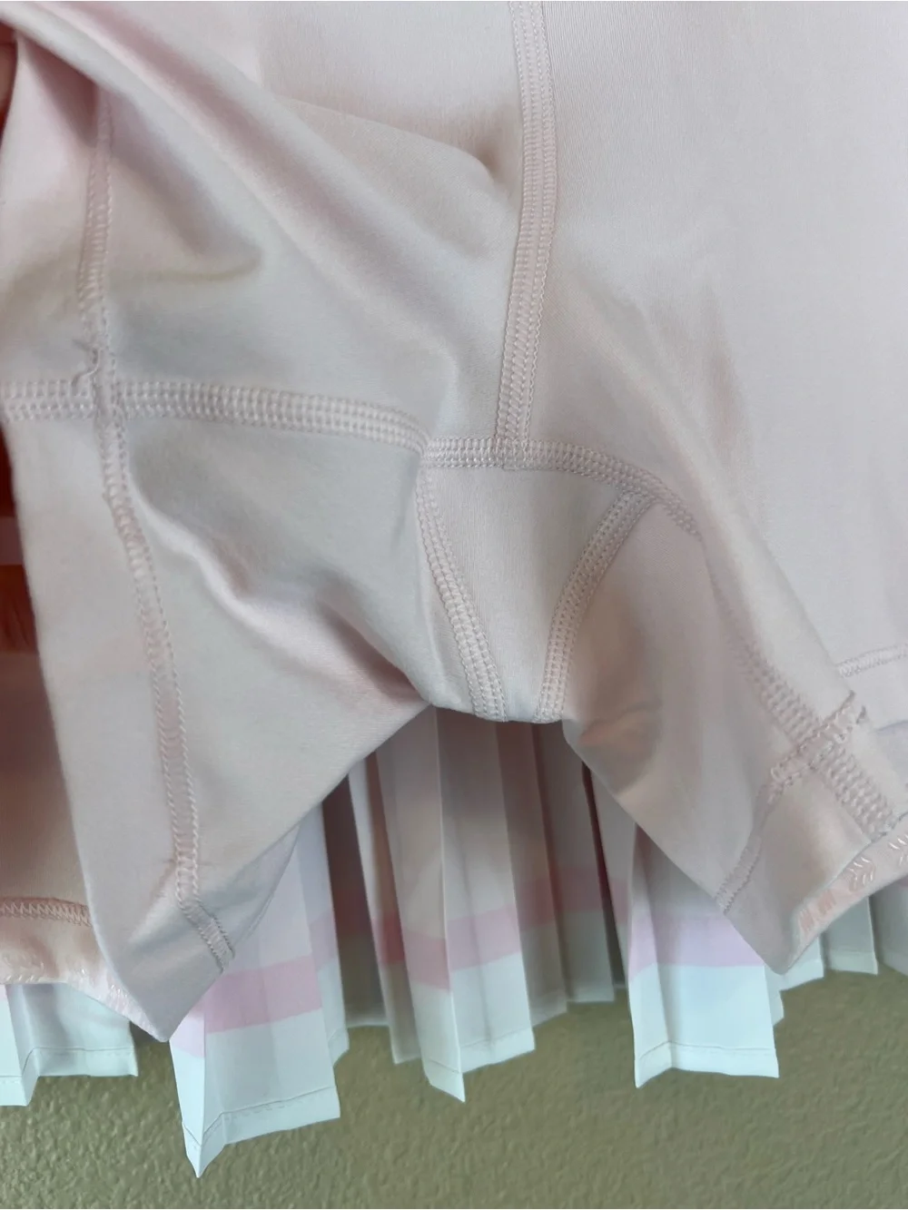 Pink pleated tennis golf pickleball skort - Picture 6 of 9